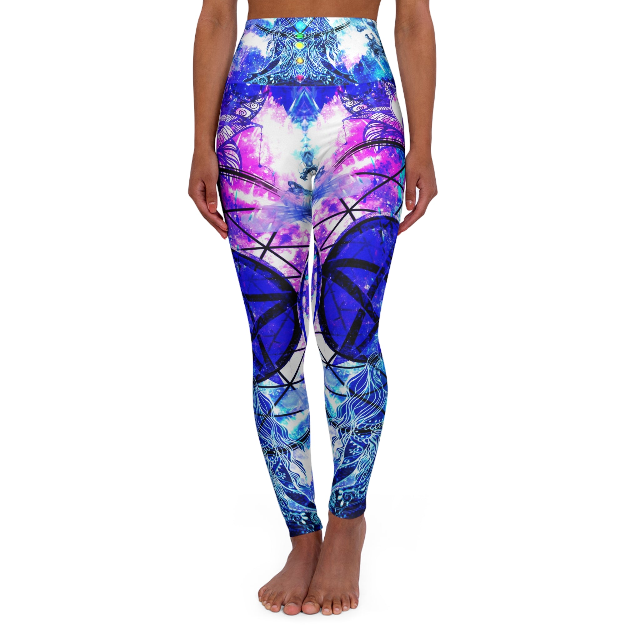 Creation's Magical Awakening Meditations High Waisted Yoga Leggings