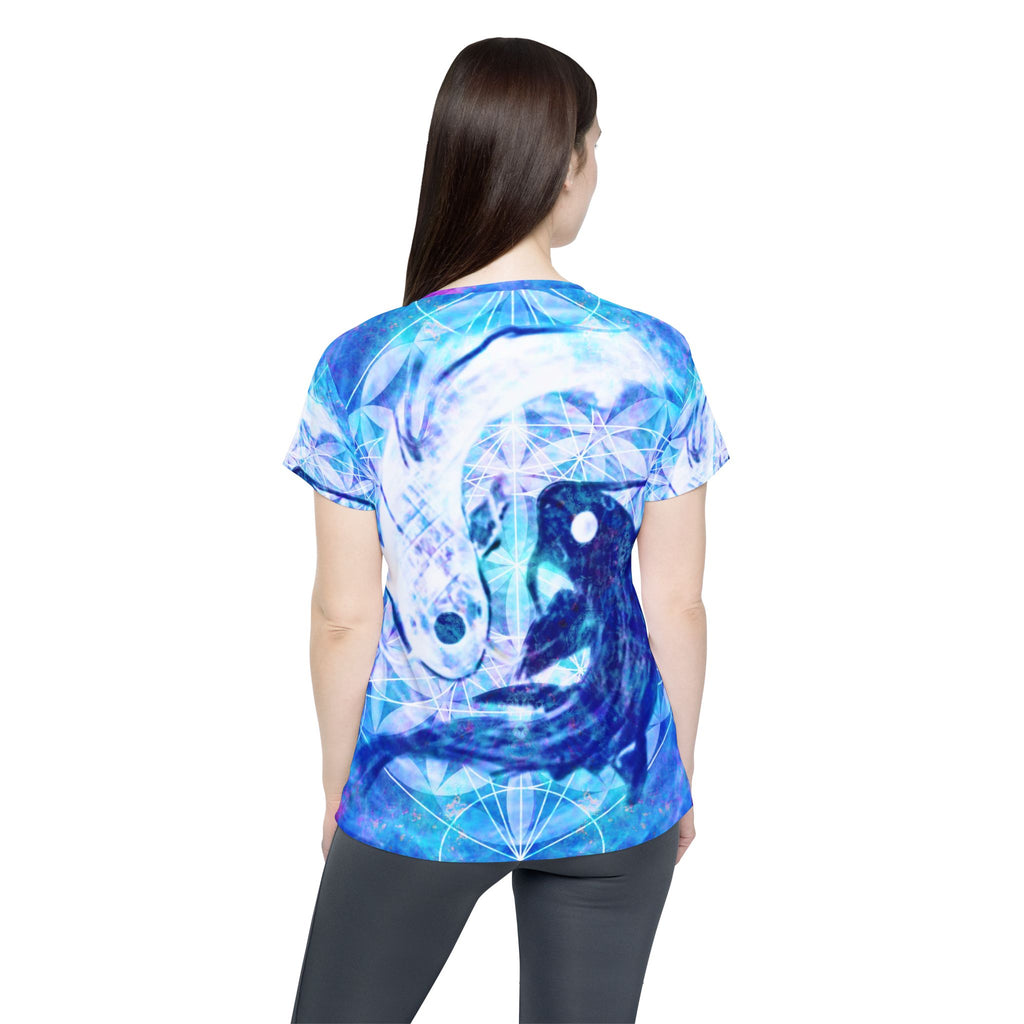 Amen Jin's Lotus Koi Meditations Women's Sports Jersey
