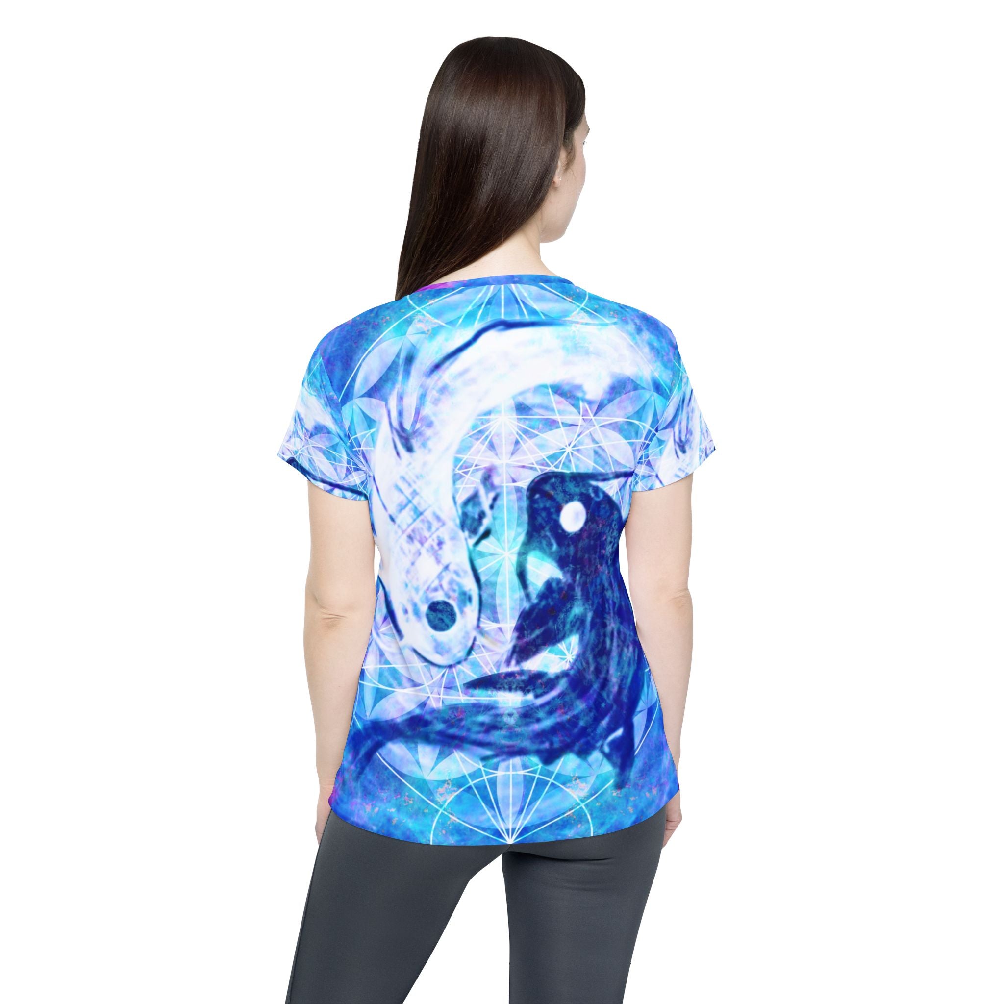 Amen Jin's Lotus Koi Meditations Women's Sports Jersey