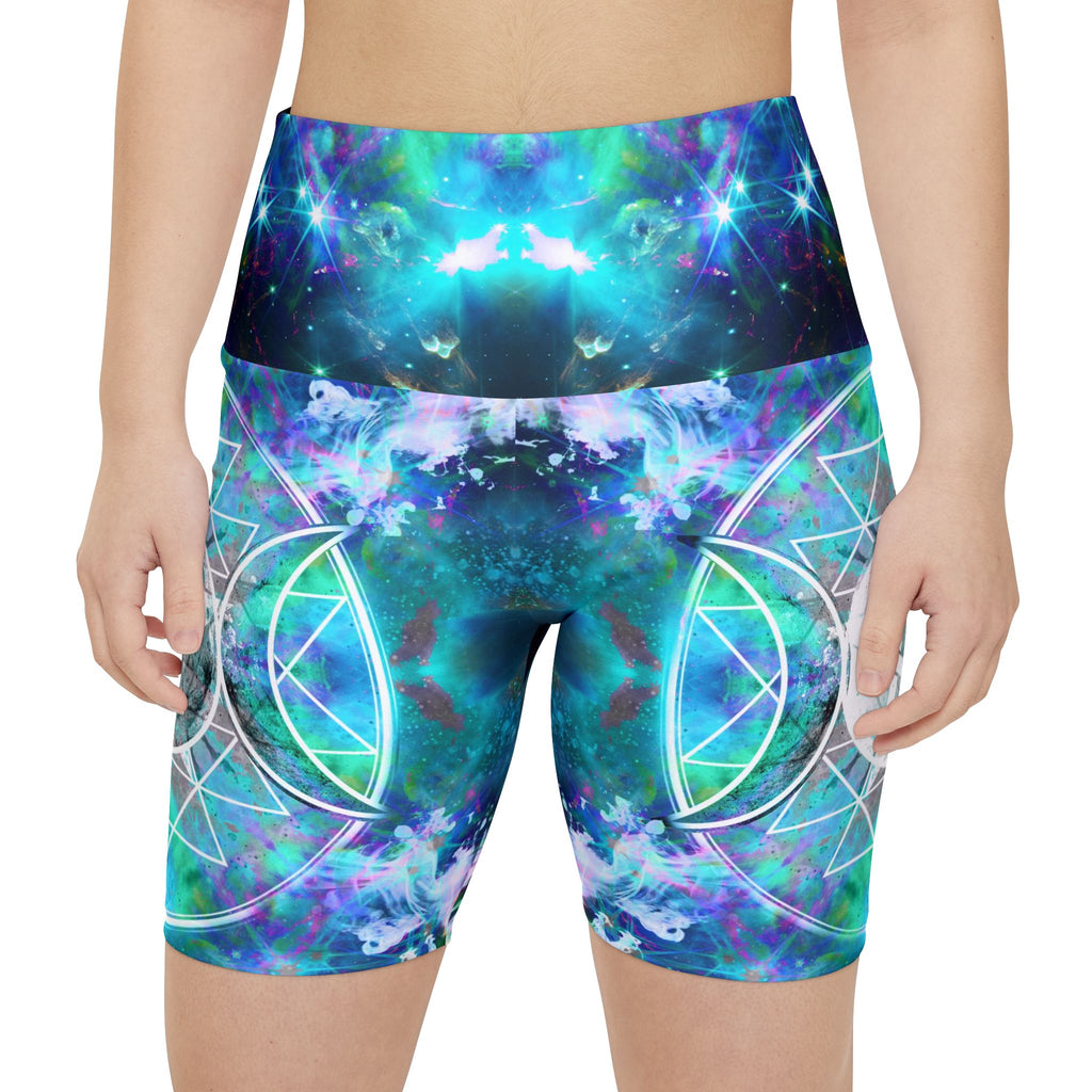 Katerina's Now and Forever Triple Goddess Meditations Women's Workout Shorts