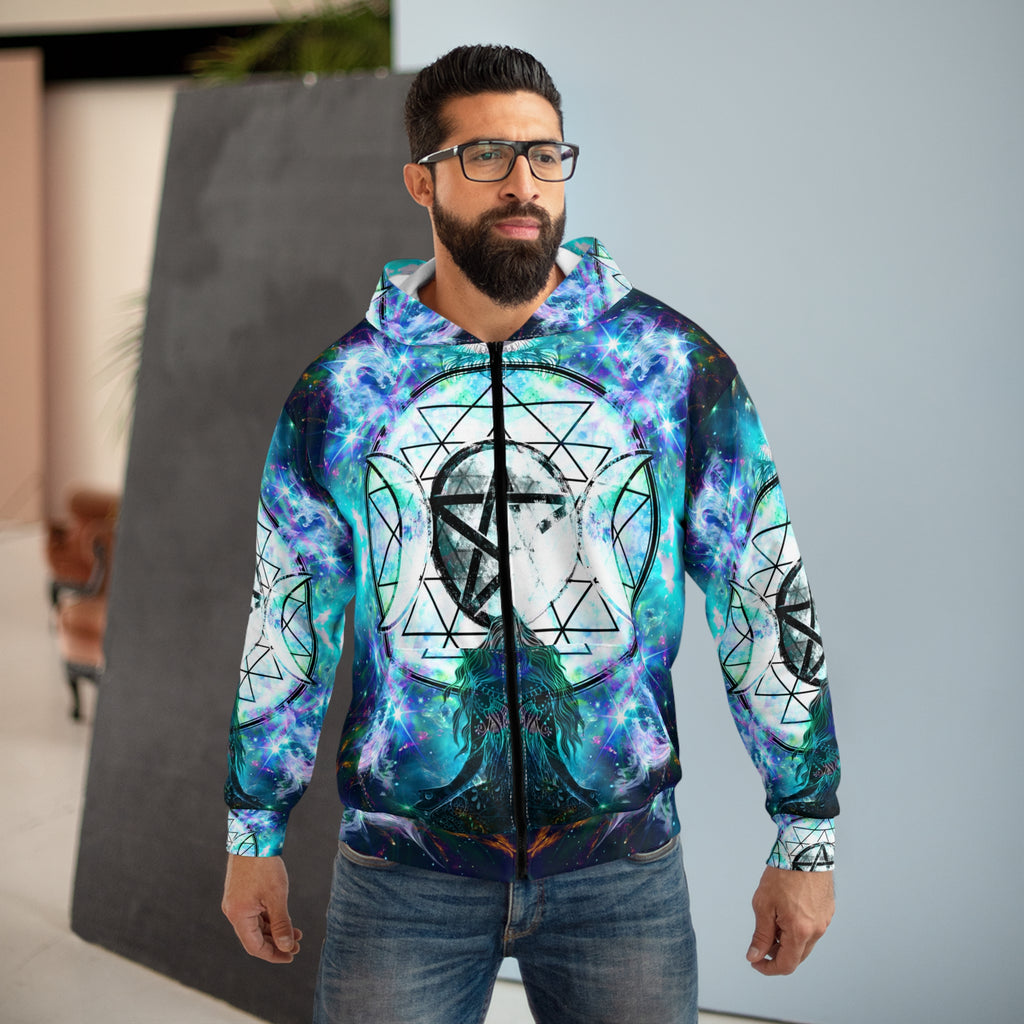Katerina's Now and Forever Magickal Awakening Meditations Unisex Zip Hoodie