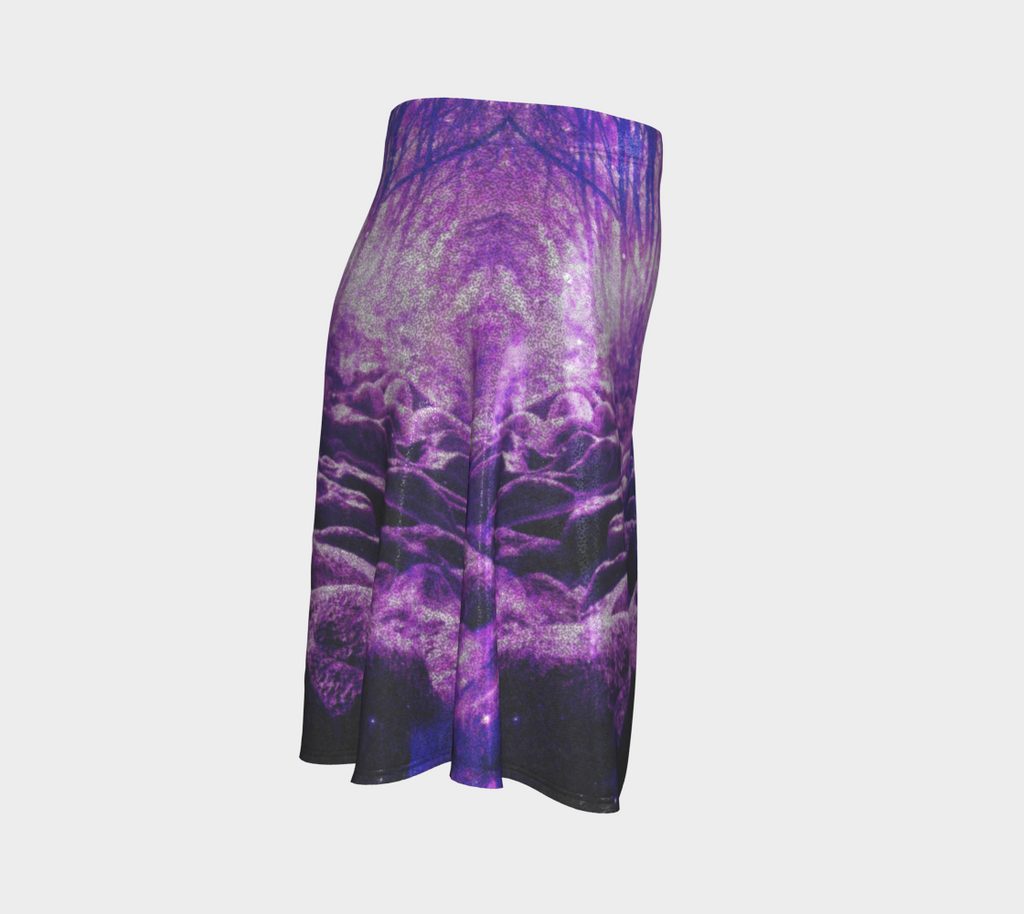 Sahasrara Desires Clearing in the Forest Dreams Flared Skirt