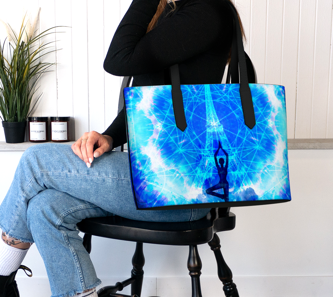 Amen Jin's Blue Sun Desires Parisian Meditations Vegan Leather Tote