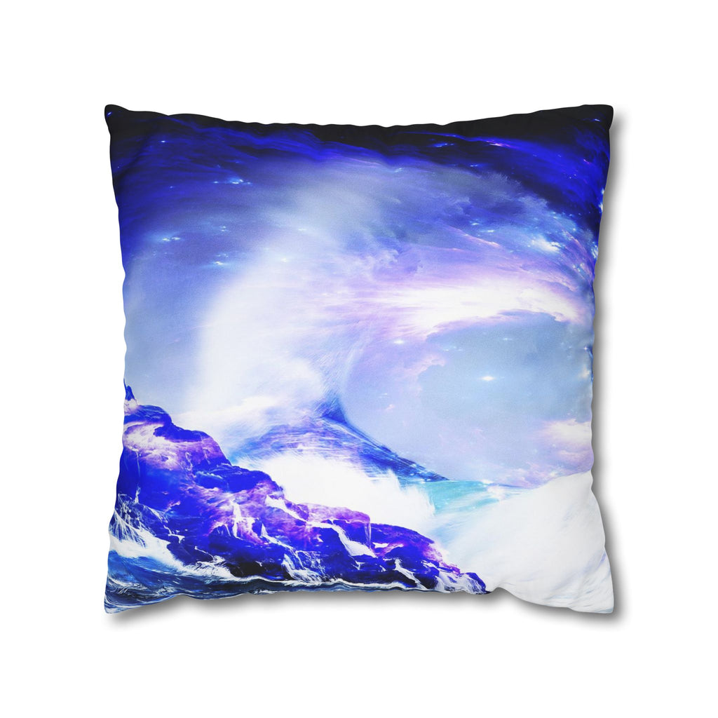 Amethyst Sapphire Serenity Bay Dreams Spun Polyester Pillowcase