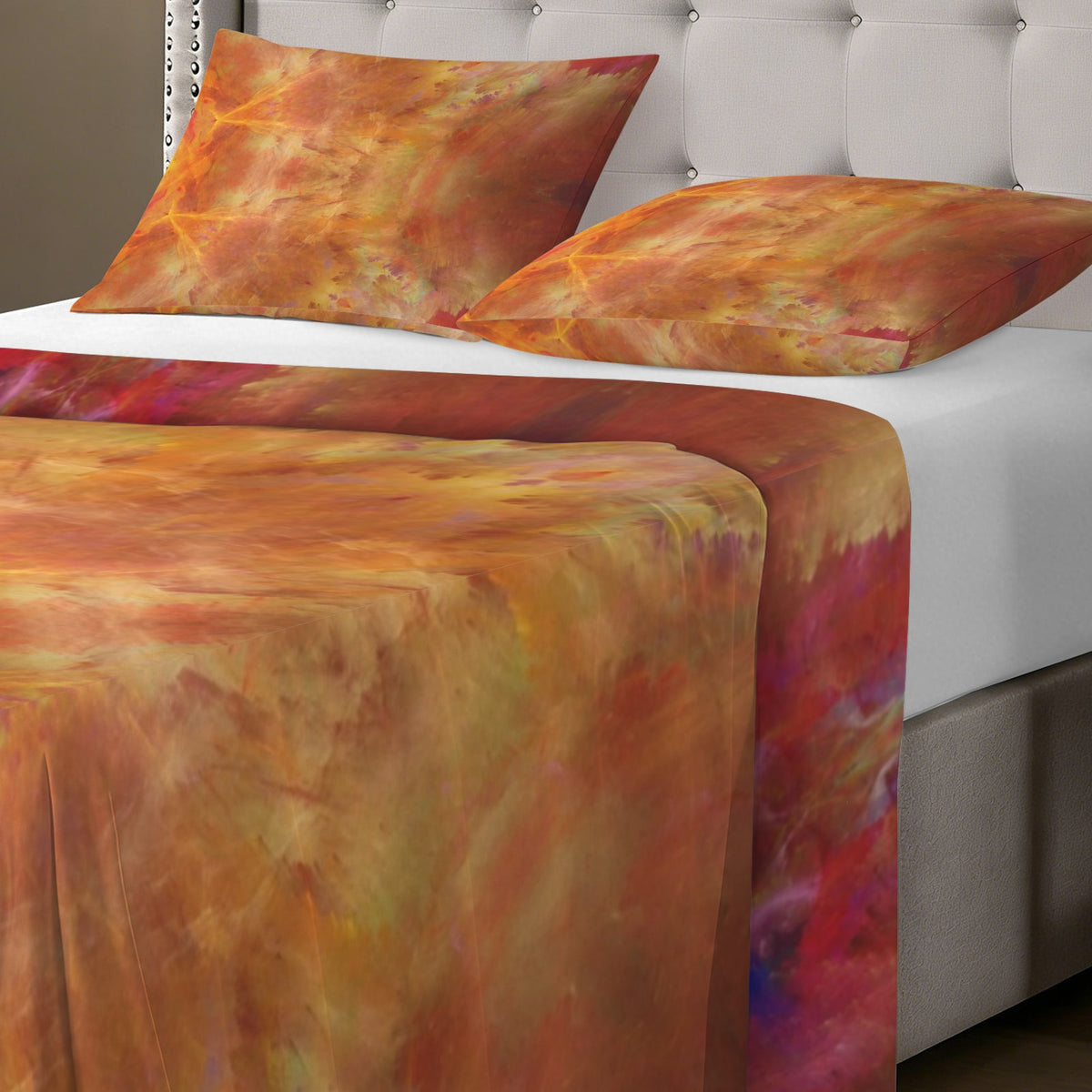 Katerina's Supernova Desires 3-Piece Bedding Set (Bed Sheet + Pillowcases)  | Ships from USA