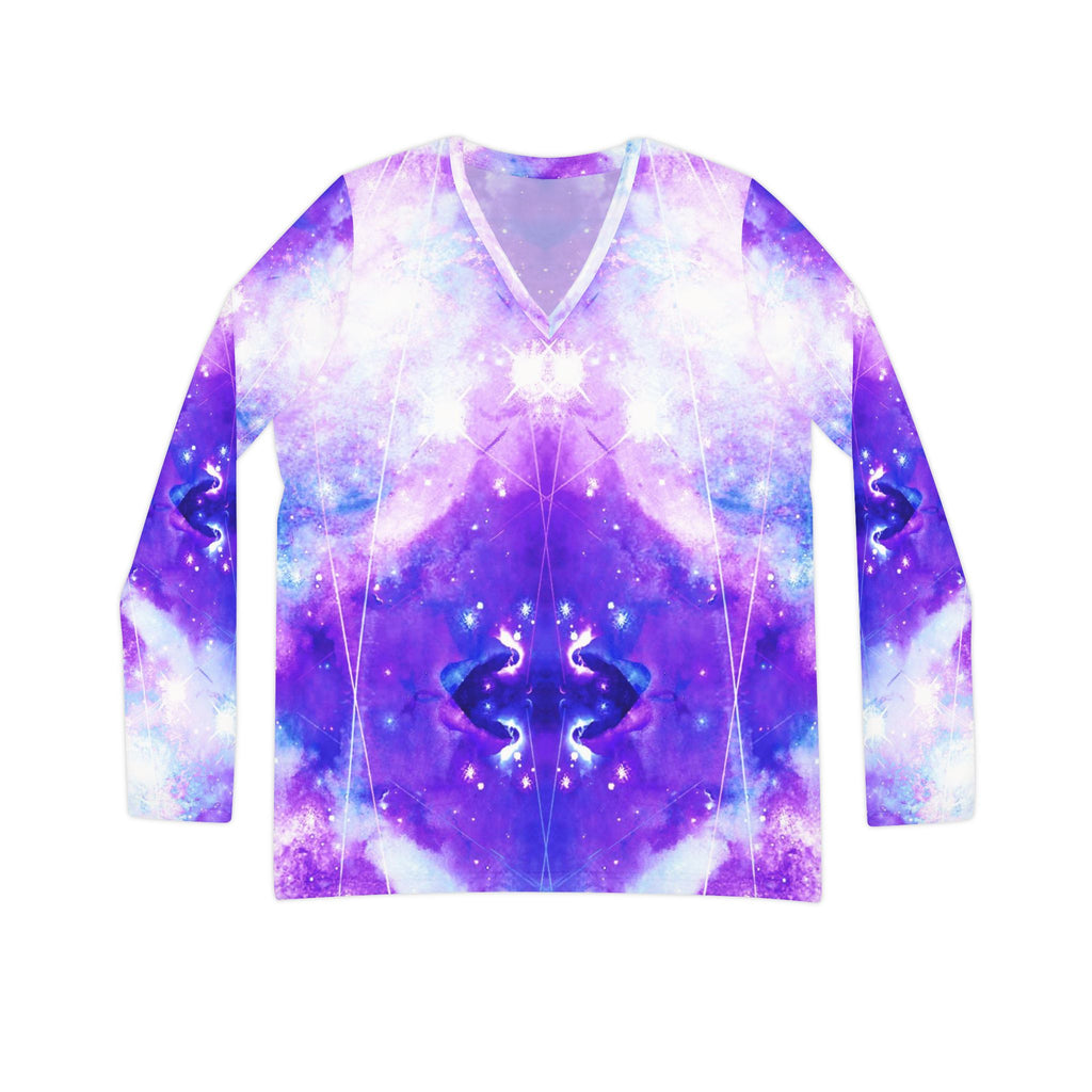 Amen Jin's Perfect Union Desires Long Sleeve V-neck Shirt