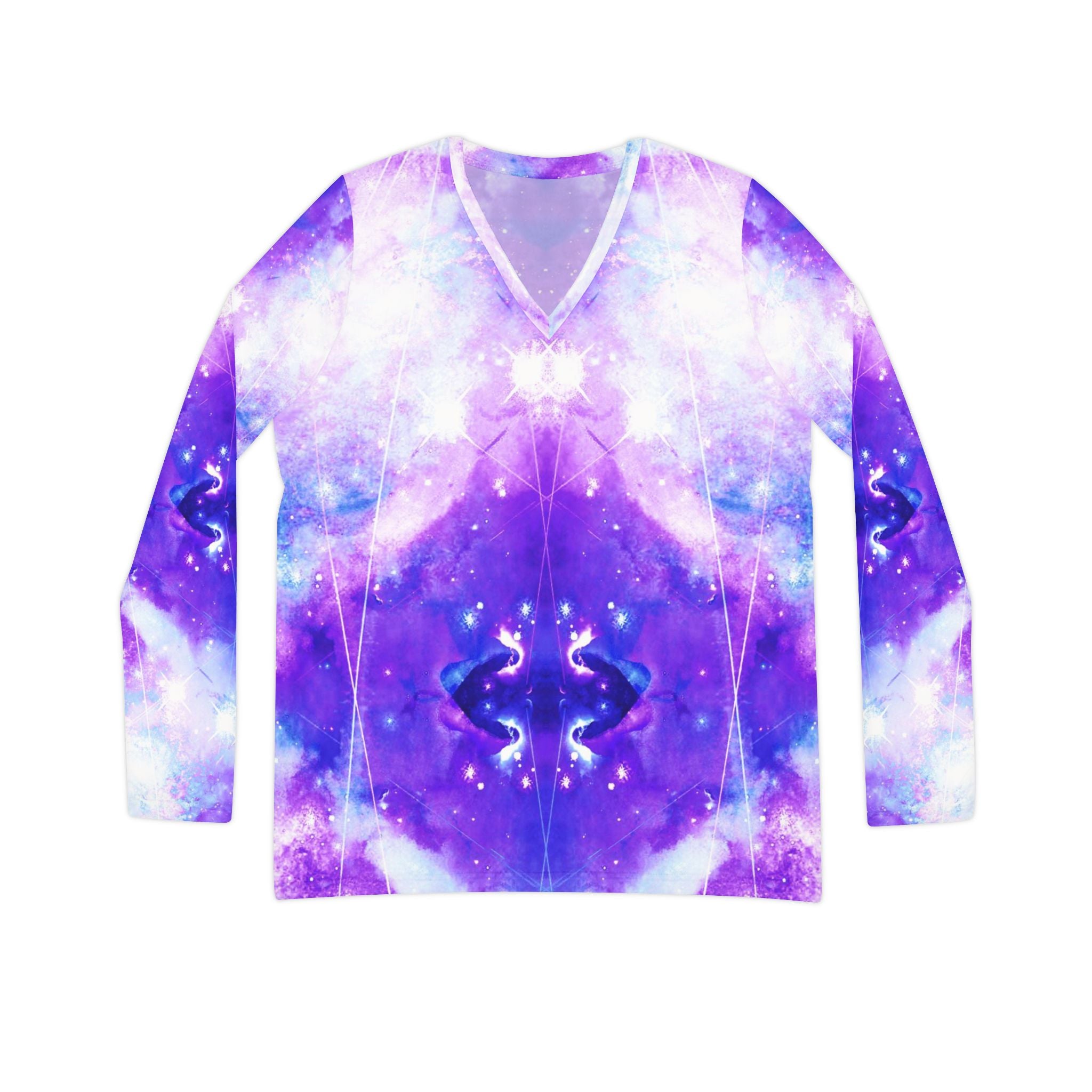 Amen Jin's Perfect Union Desires Long Sleeve V-neck Shirt