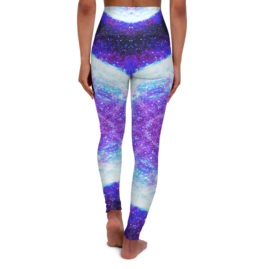 Amen Jin's as the Dark Against my Halo Desires High Waisted Yoga Leggings