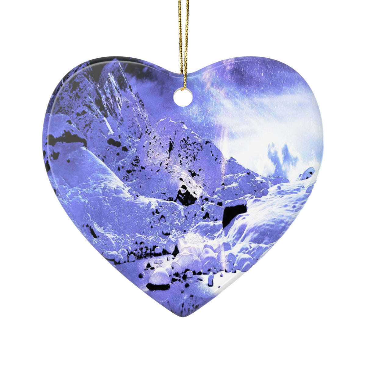 Yule Night Dreams Ceramic Ornaments, 2-Side Print