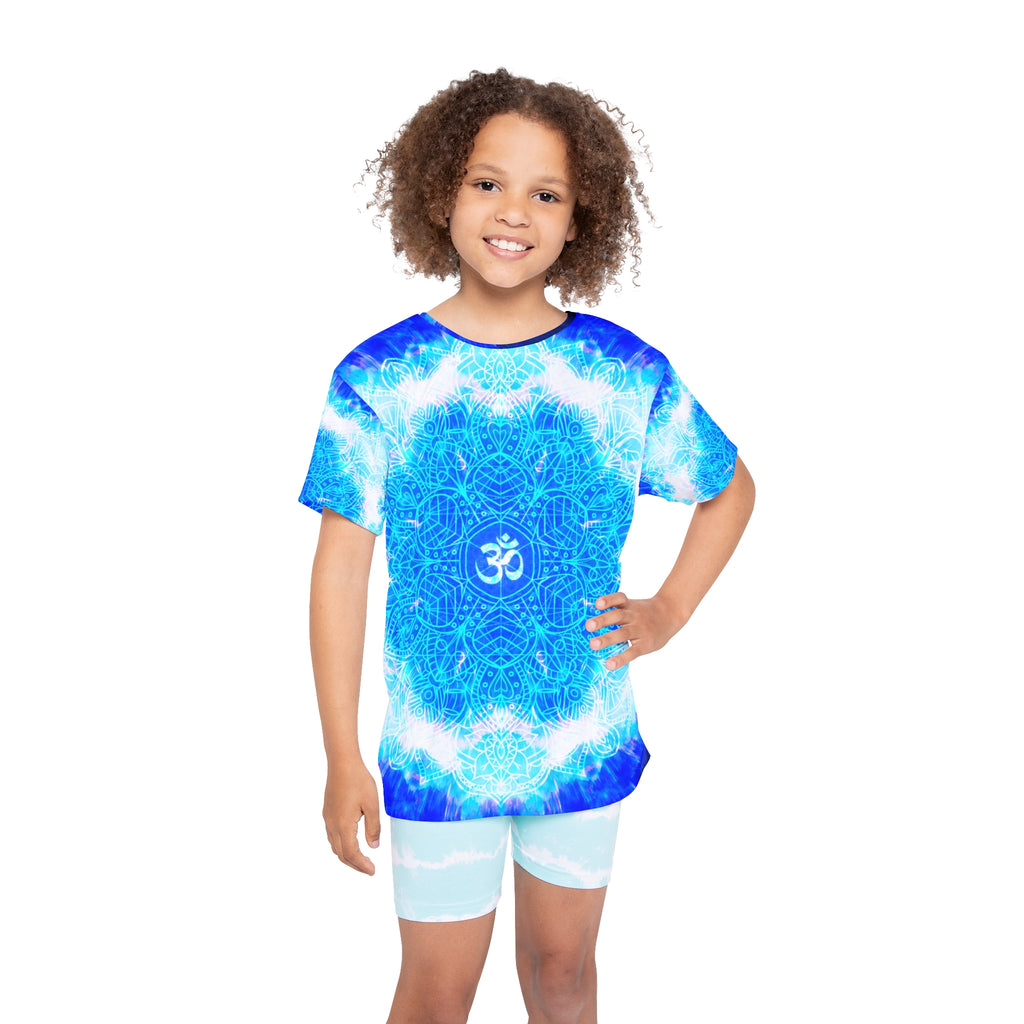 Amen Jin's Blue Sun Om Meditations Kids Sports Jersey