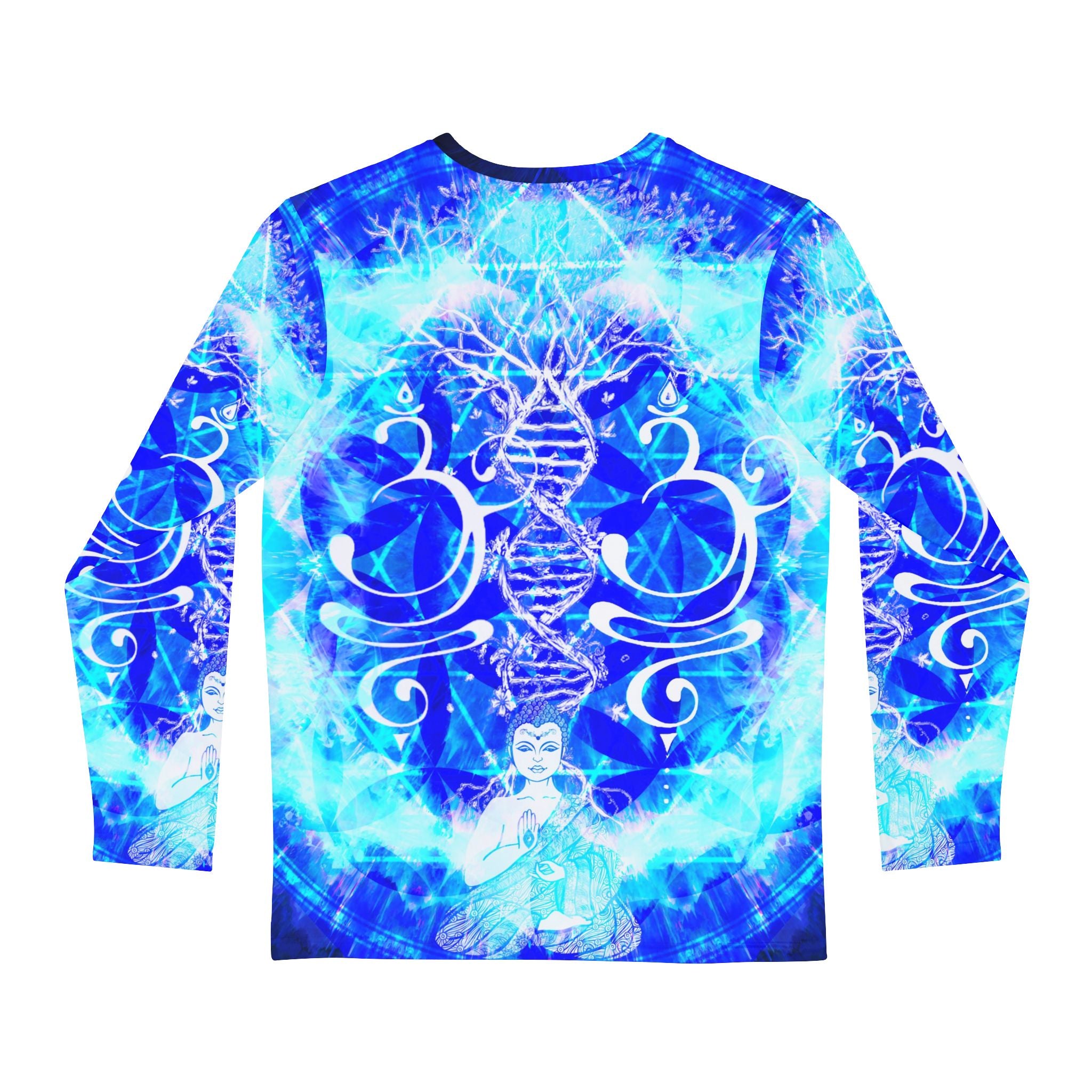 Amen Jin's Blue Sun Buddha Meditations Men's Long Sleeve Shirt