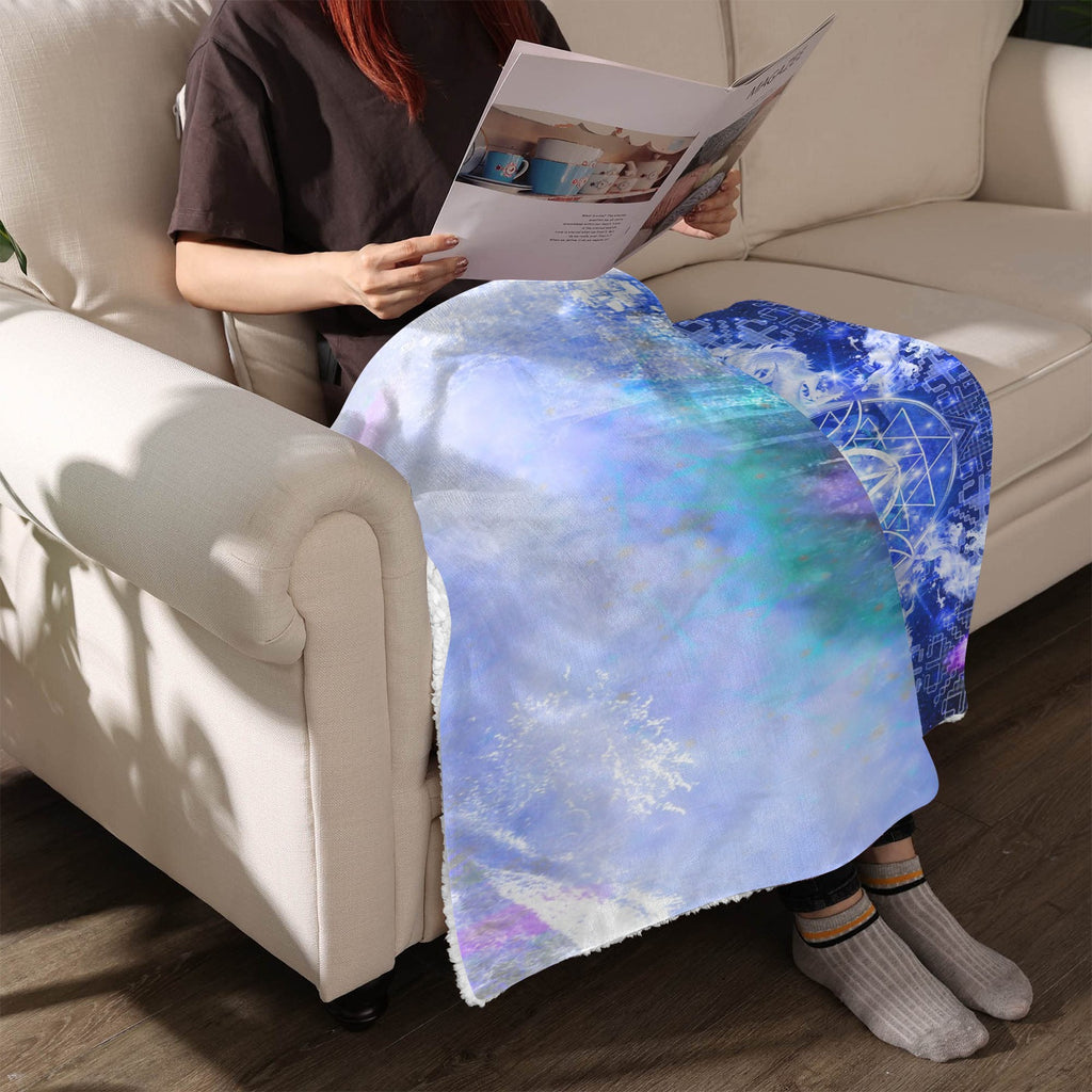 Amen Jin's Katerina's Eros & Psyche Dracularian Meditations Sherpa Fleece Blanket 30" x 40" | Ships from USA