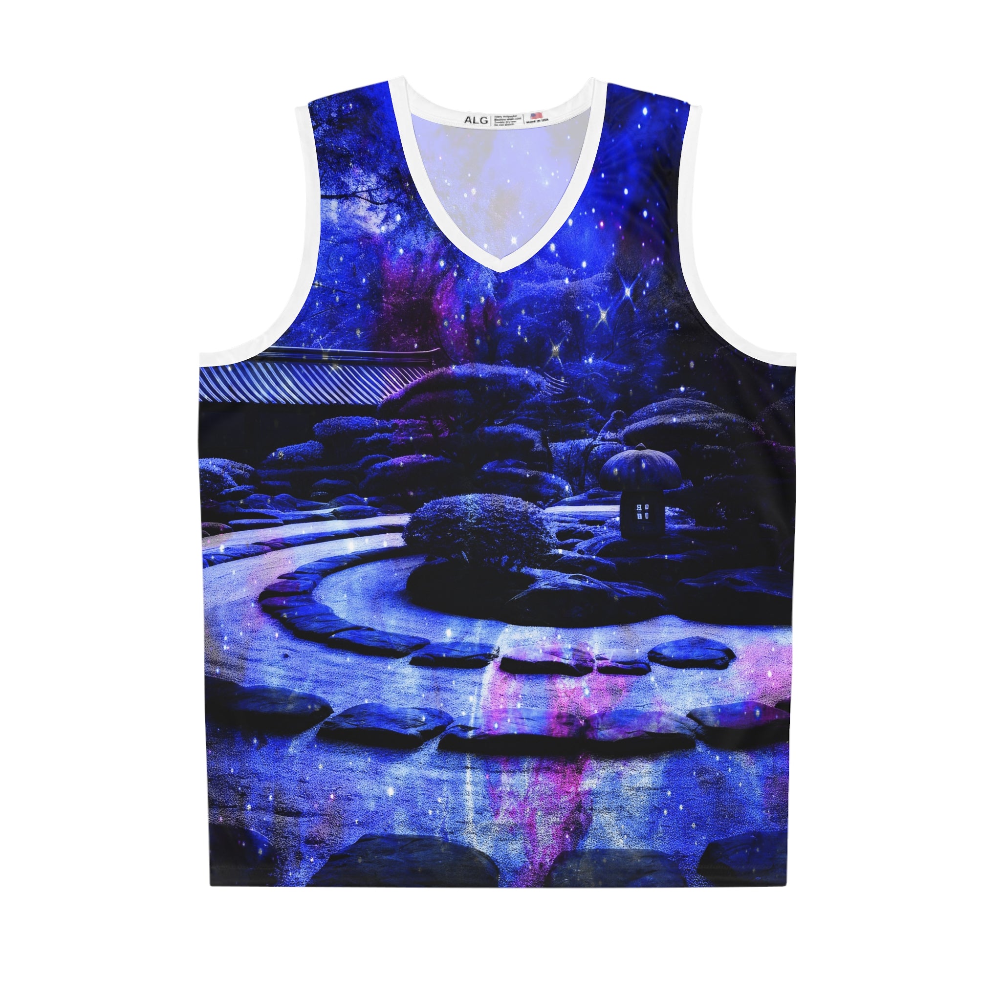 Lover's Tranquil Garden Dreams Basketball Jersey