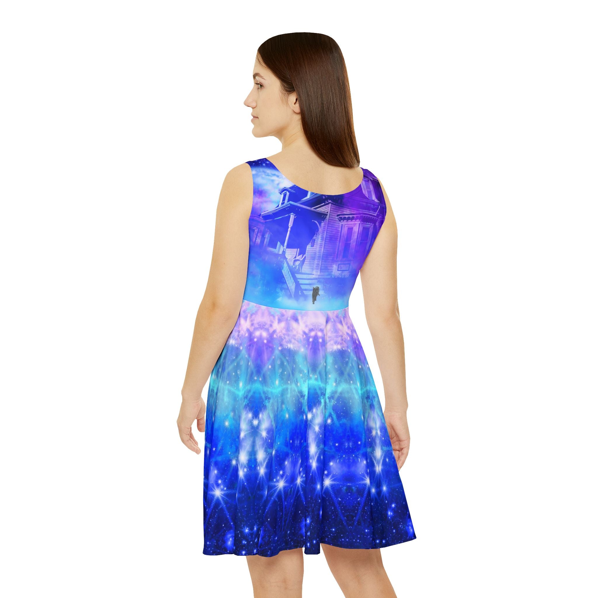Amen Jin's Katerina's Eros & Psyche Hocus Pocus Dreams Womens Skater Dress