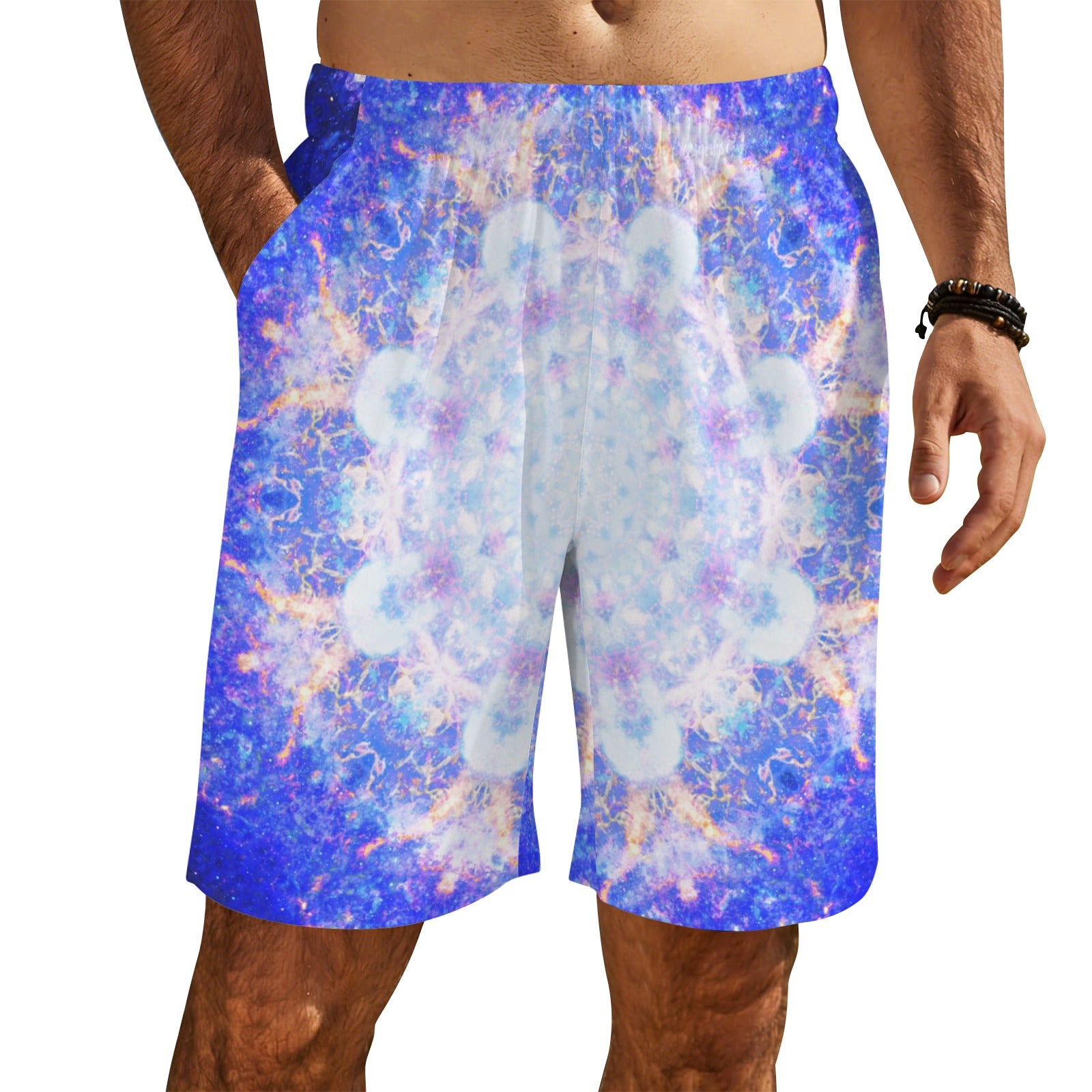 Amen Jin's Katerina's Afterall Desires Men's All Over Print Beach Shorts (Sets 26) | Ships from USA