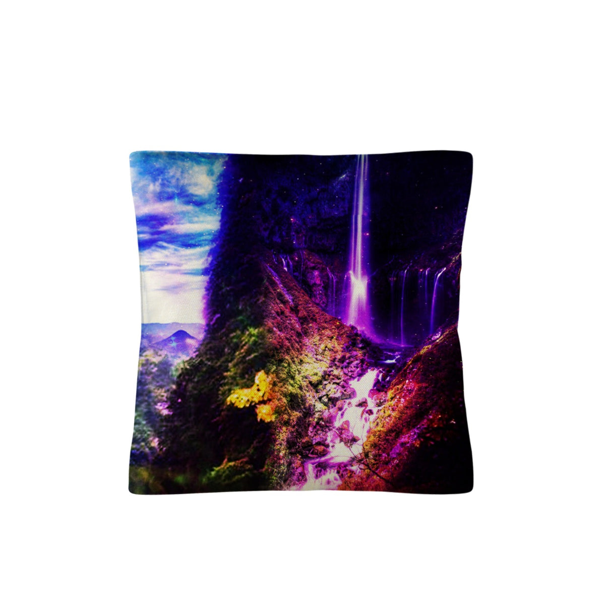 Creation's Heaven Abalone Lake Dreams Linen Throw Pillow 18" x 18" ( 1 Piece ) | Ships from USA