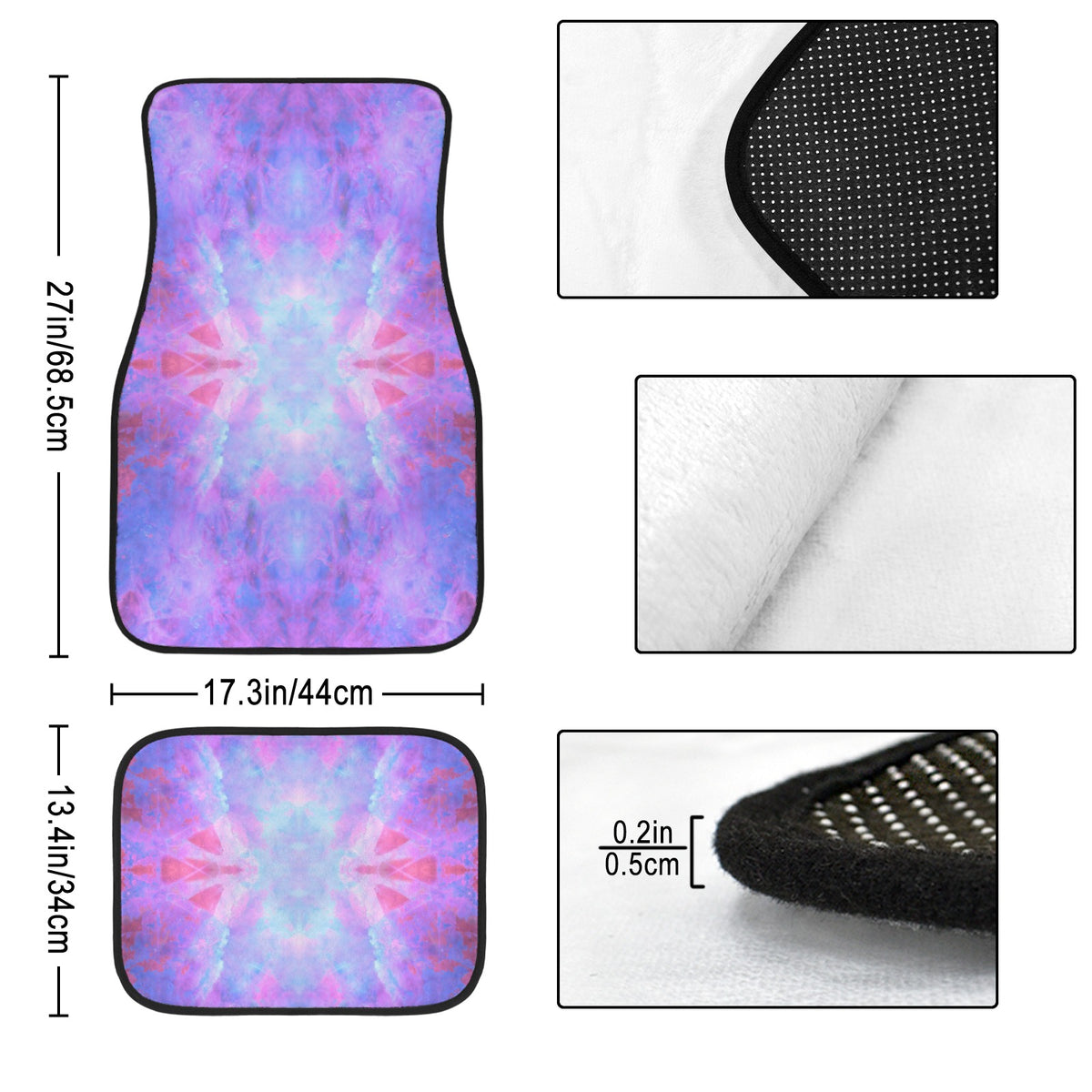 Katerina's Tomorrow Girl Desires 4-Piece Car Floor Mats （Customized Separately）| Ships from USA