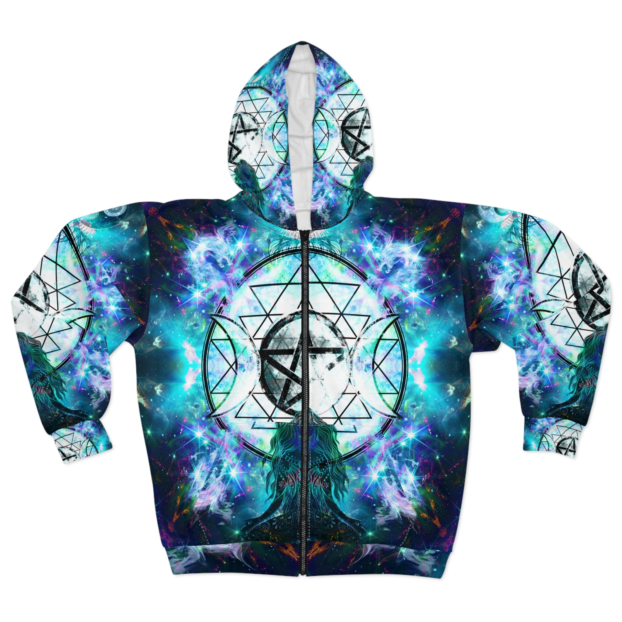 Katerina's Now and Forever Magickal Awakening Meditations Unisex Zip Hoodie