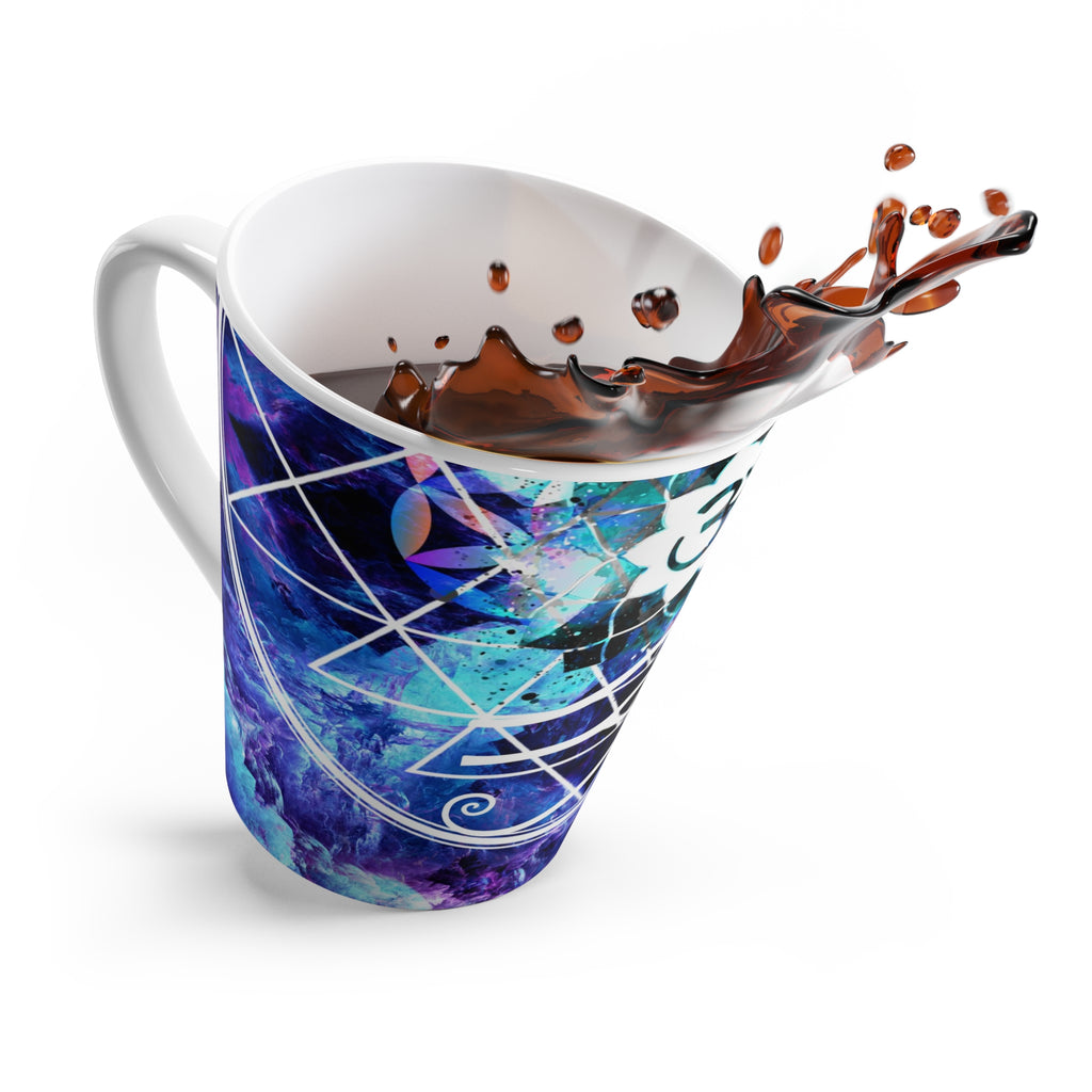 Amen Jin's Dragon's Gate Fairy Om Meditations Latte Mug