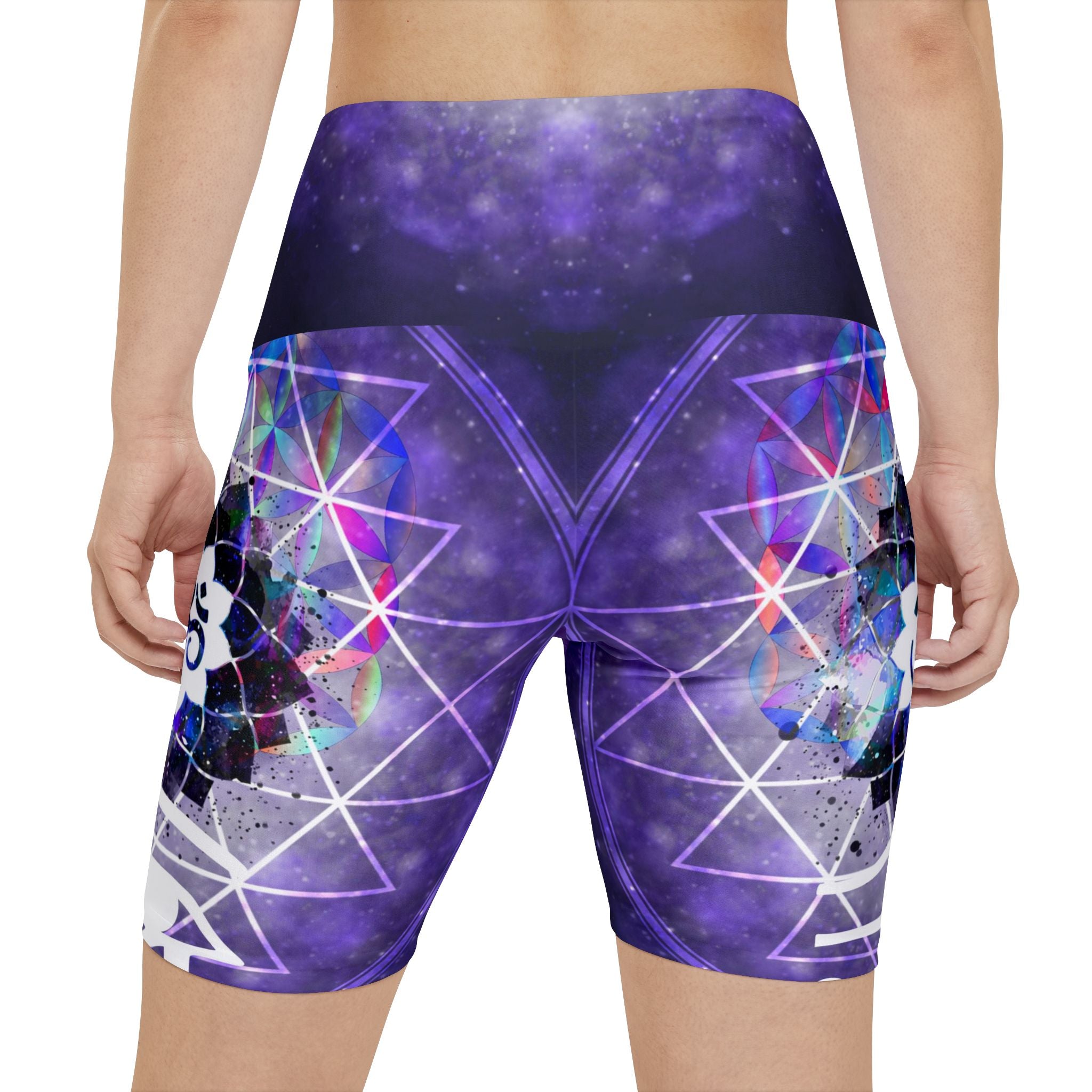 Katerina's We Will Go Home Fairy Om Meditations Women's Workout Shorts