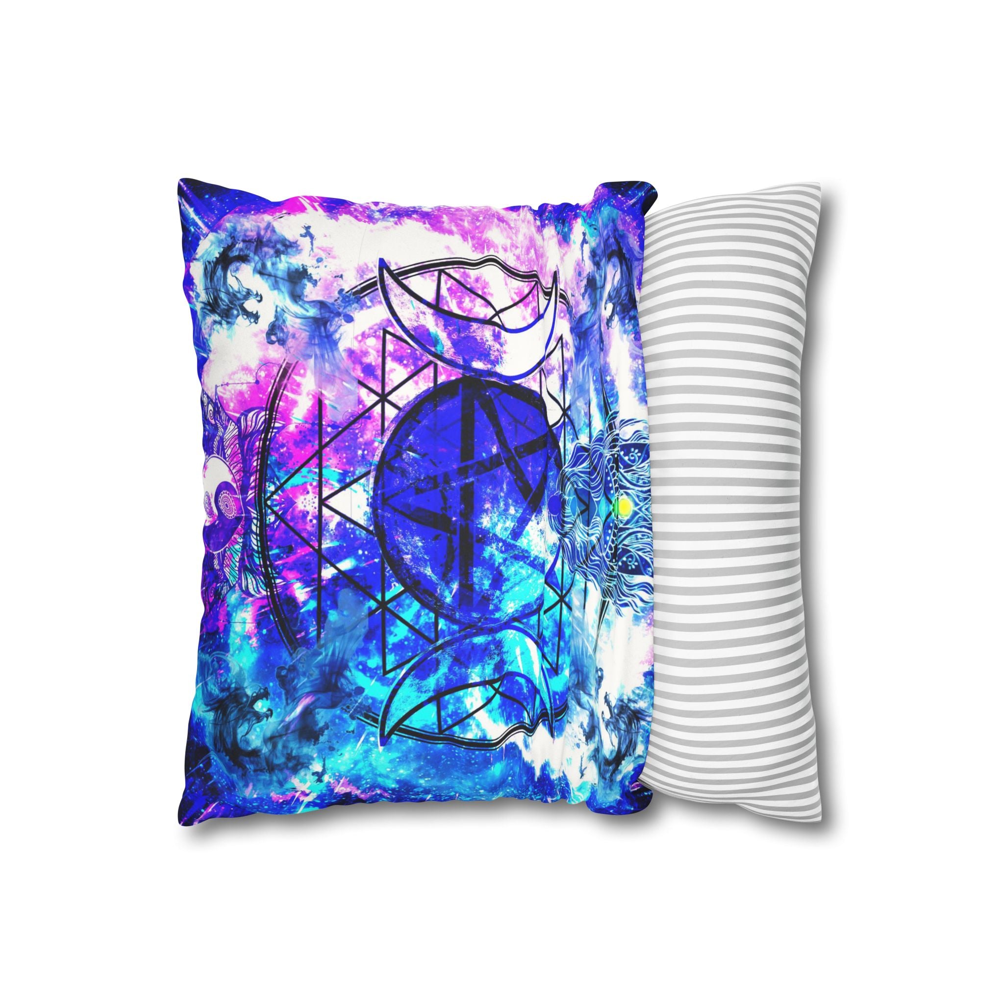 Creation's Magickal Awakening Meditations Faux Suede Square Pillow Case
