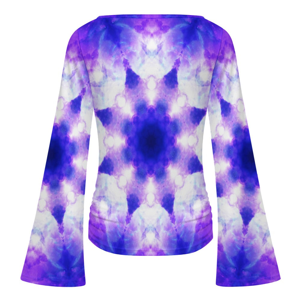 Ad Amoreum Amisi Dreams Desires Women's Boat Neck Bell Sleeve T-shirt