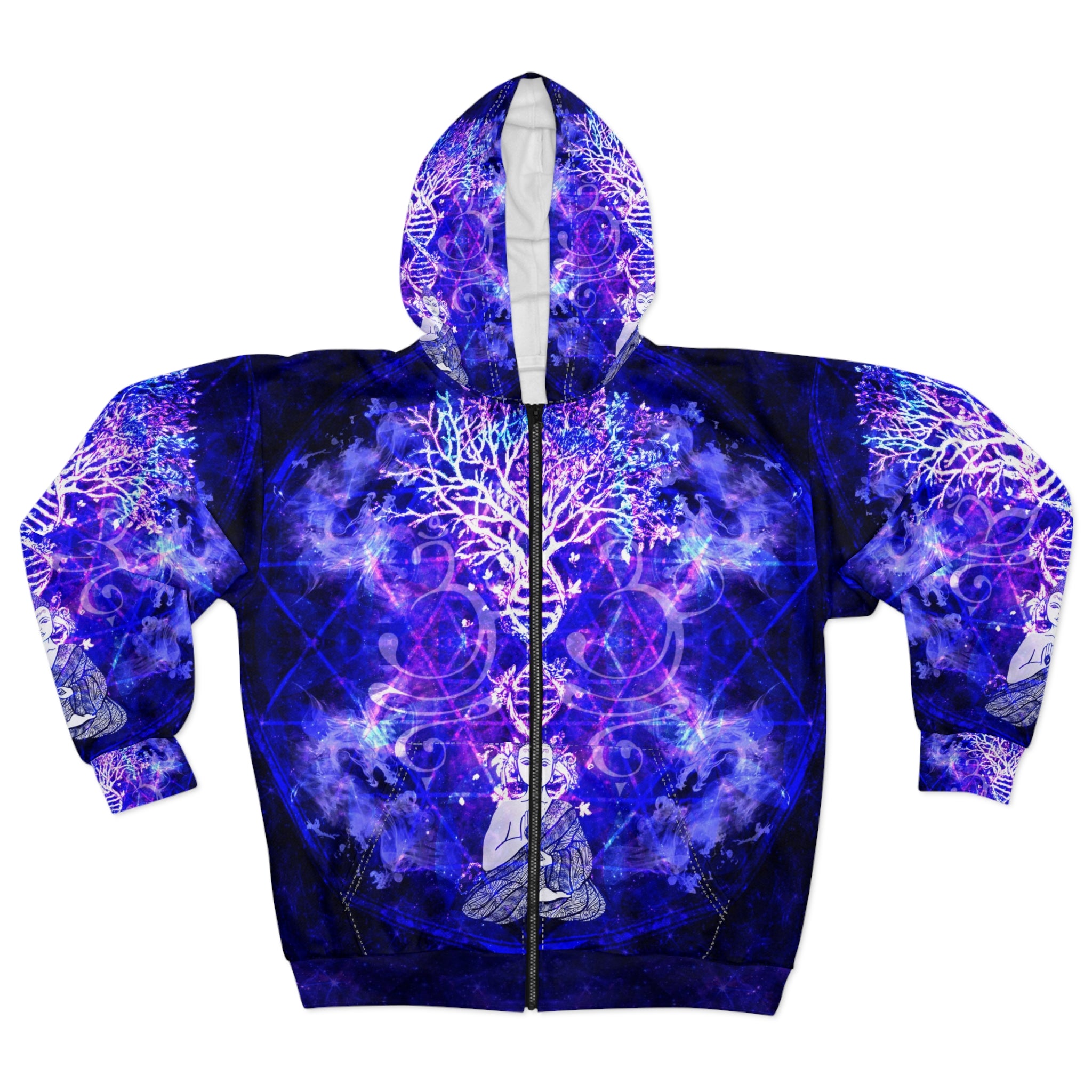 Katerina's Dragon's Eye Buddha Meditations Unisex Zip Hoodie
