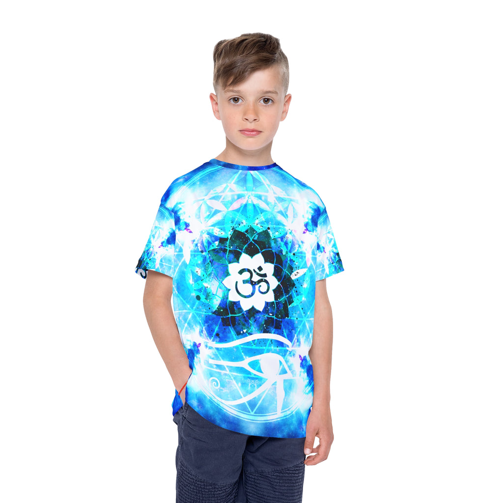 Amen Jin's Mandala of Dragon Fire Fairy Om Meditations Kids Sports Jersey