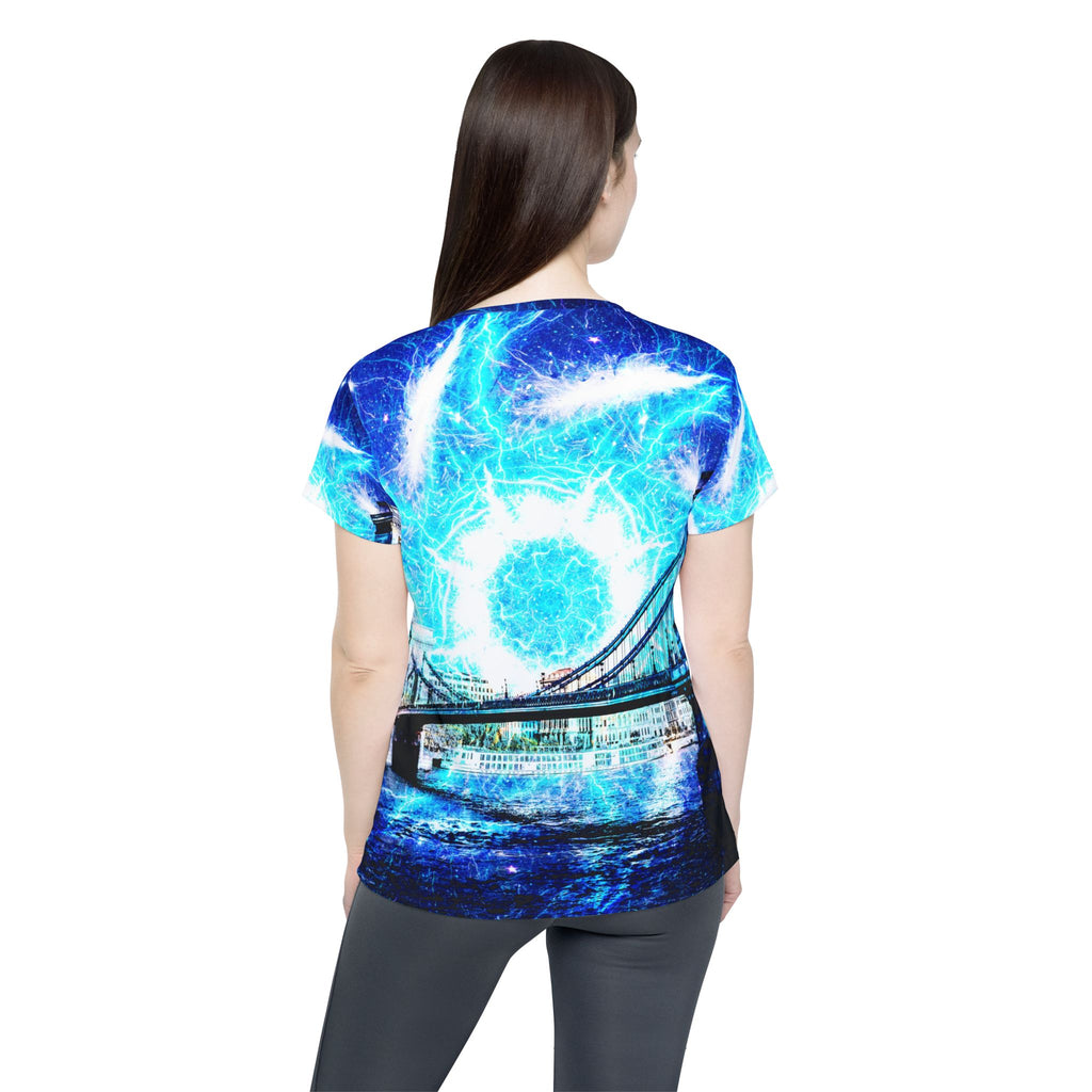 Katerina's Mandala of Electric Dragon Fire Budapest Desires Womens Sports Jersey