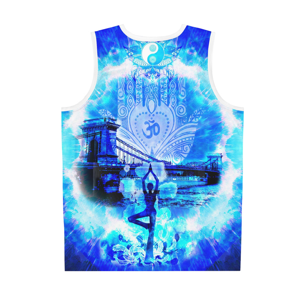 Amen Jin's Blue Sun Budapest Meditations Basketball Jersey