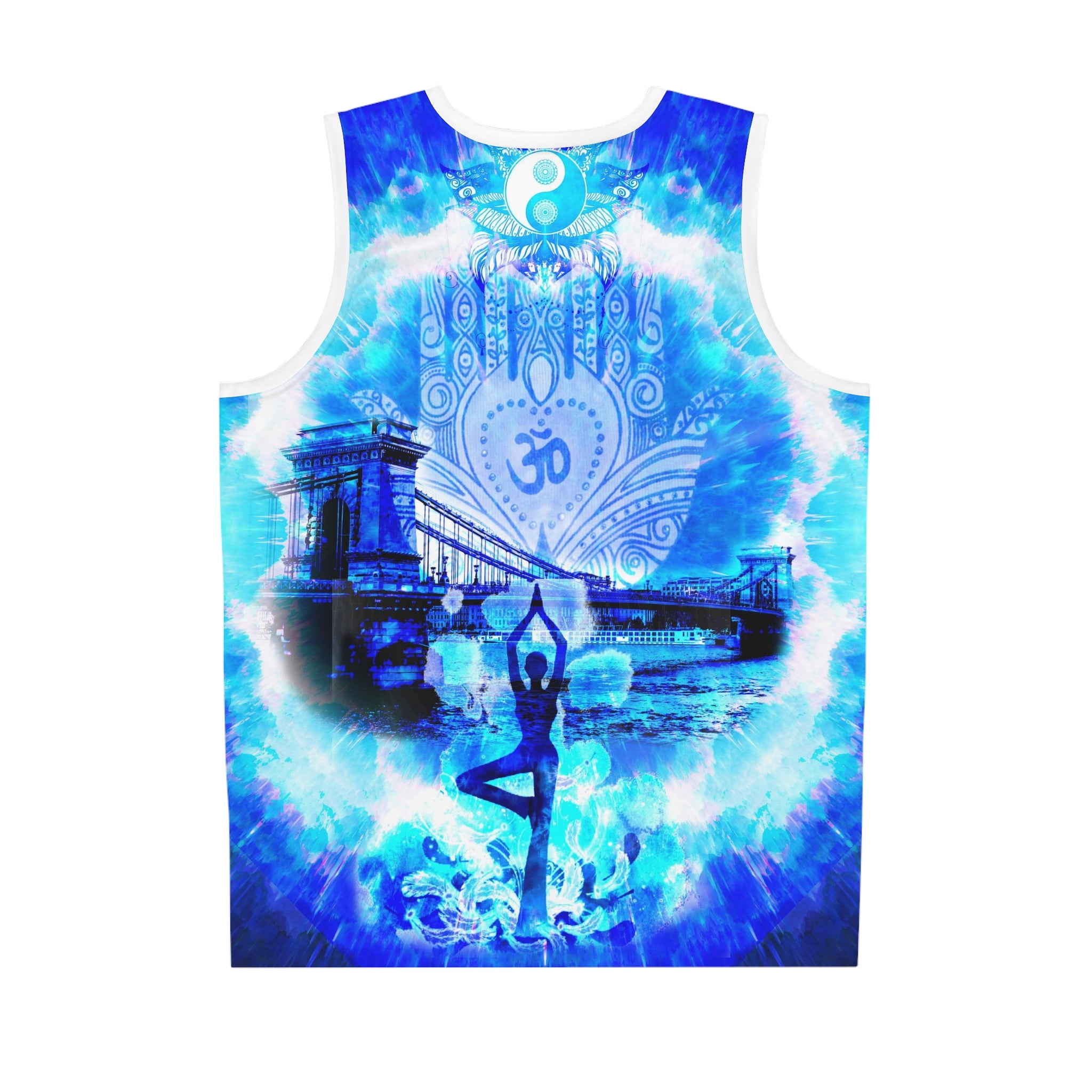 Amen Jin's Blue Sun Budapest Meditations Basketball Jersey