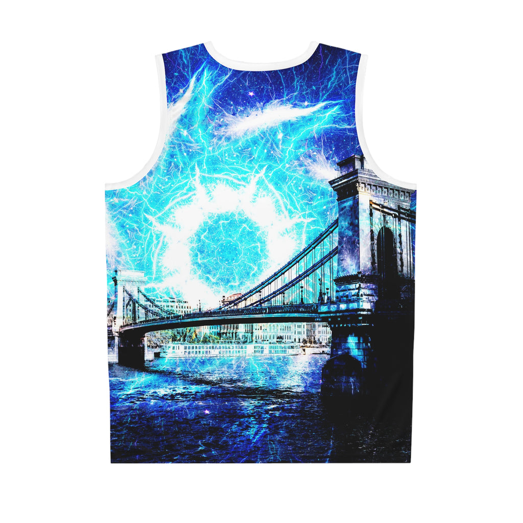 Katerina's Mandala of Electric Dragon Fire Budapest Desires Basketball Jersey