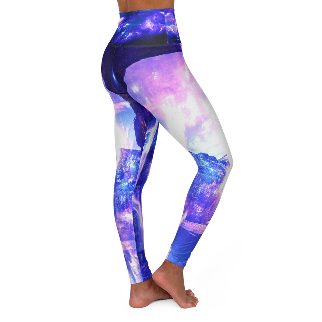 Amethyst Sapphire Hideaway Mountain Dreams High Waisted Yoga Leggings