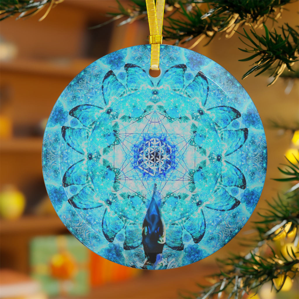 Amen Jin's all the White Horses Metamorphosis Meditations Glass Ornaments