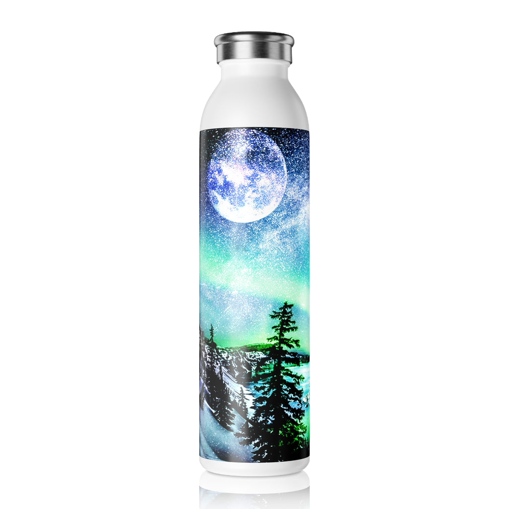 Katerina's Noel Yule Night Dreams Slim Water Bottle