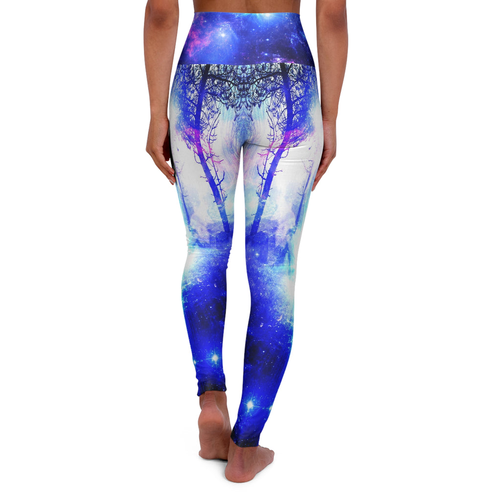 Iridescent Mystic Night Dreams High Waisted Yoga Leggings