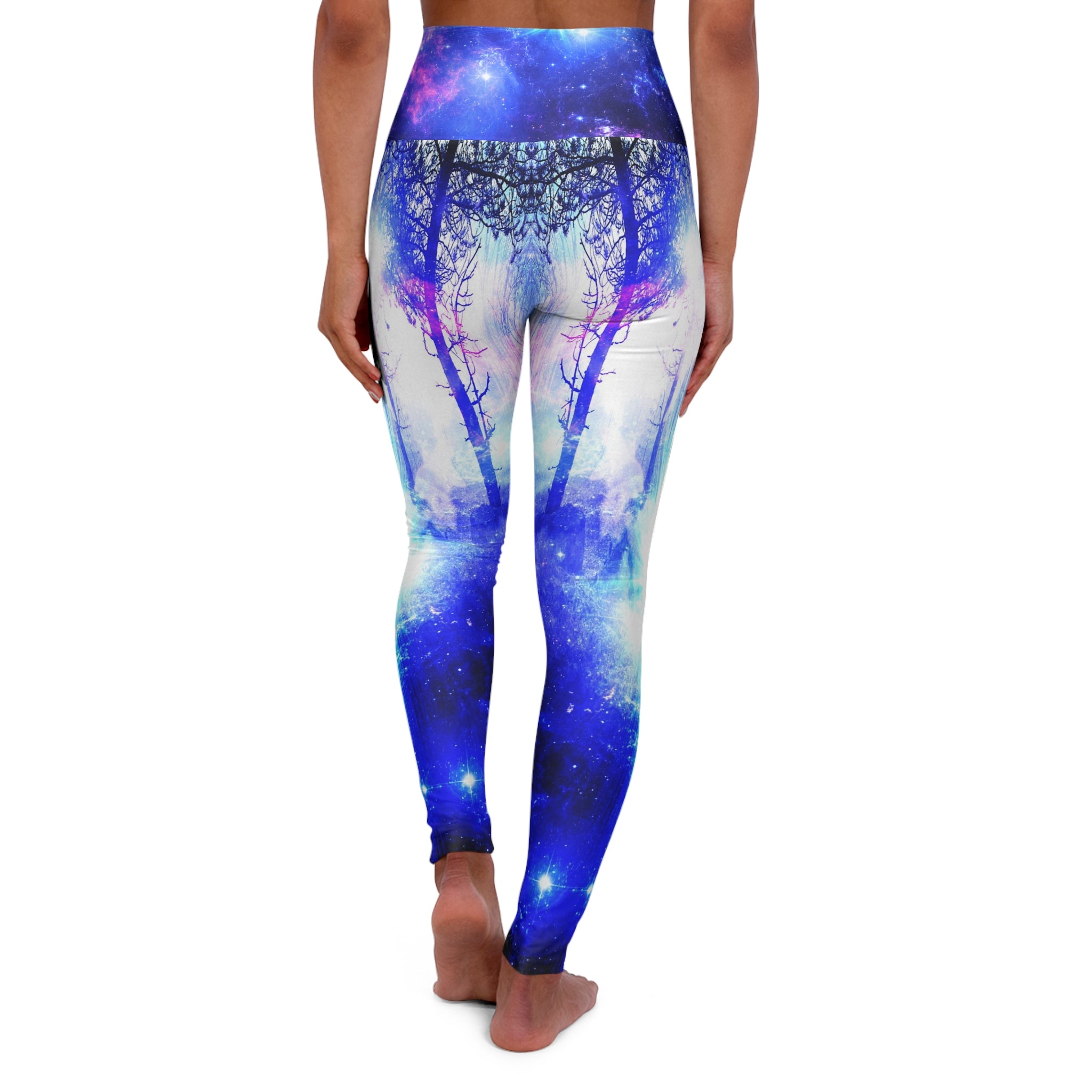 Iridescent Mystic Night Dreams High Waisted Yoga Leggings