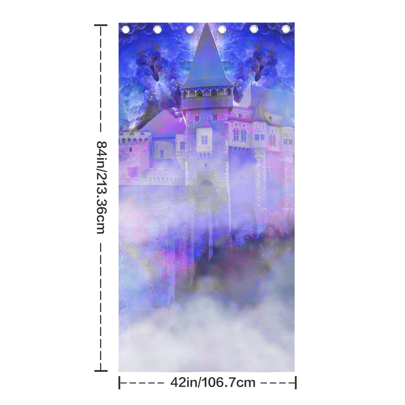 Katerina's I Will Come Again Translyvanian Desires Grommet Curtain 42" x 84" ( 1 Piece ) | Ships from USA