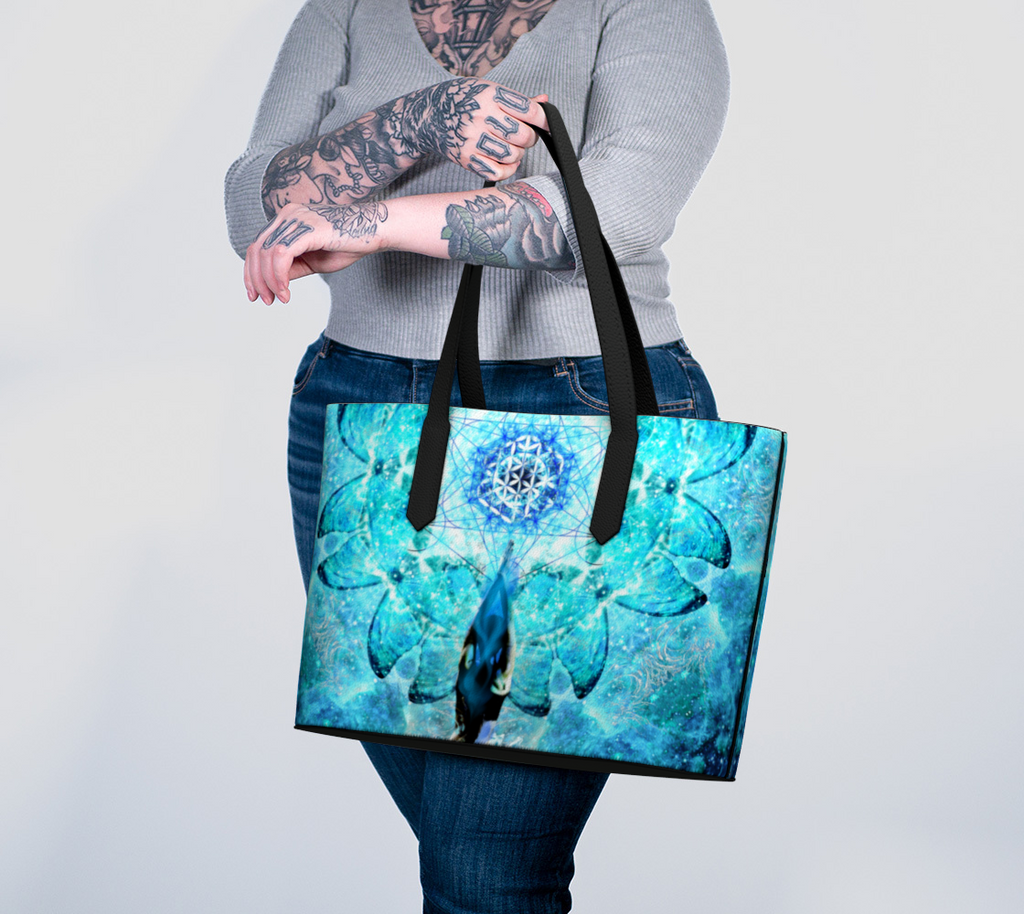 Amen Jin's all the White Horses Desires Metamorphosis Meditations Vegan Leather Tote