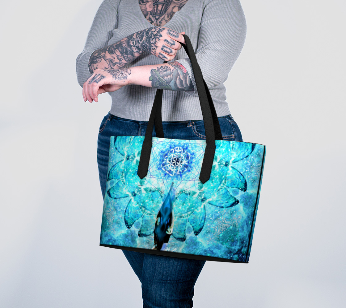 Amen Jin's all the White Horses Desires Metamorphosis Meditations Vegan Leather Tote