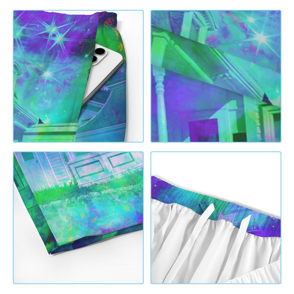 Katerina's Now & Forever Hocus Pocus Desires Men's All Over Print Beach Shorts (Sets 26) | Ships from USA