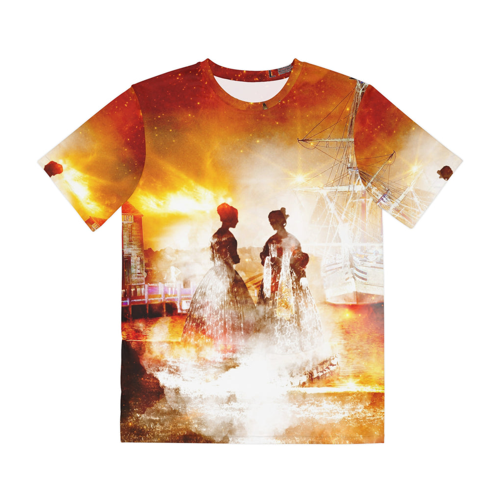 Samhain Eve Salem Harbor Dreams Men's Polyester Tee