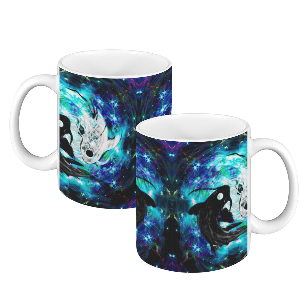 Katerina's Now & Forever Koi Desires Custom White Mug(11OZ)(Set of 2) | Ships from USA