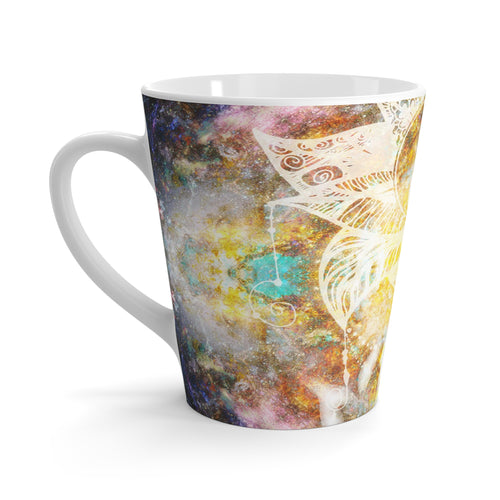 Amen Jin's Desire to Breathe Again Lotus Meditations Latte Mug