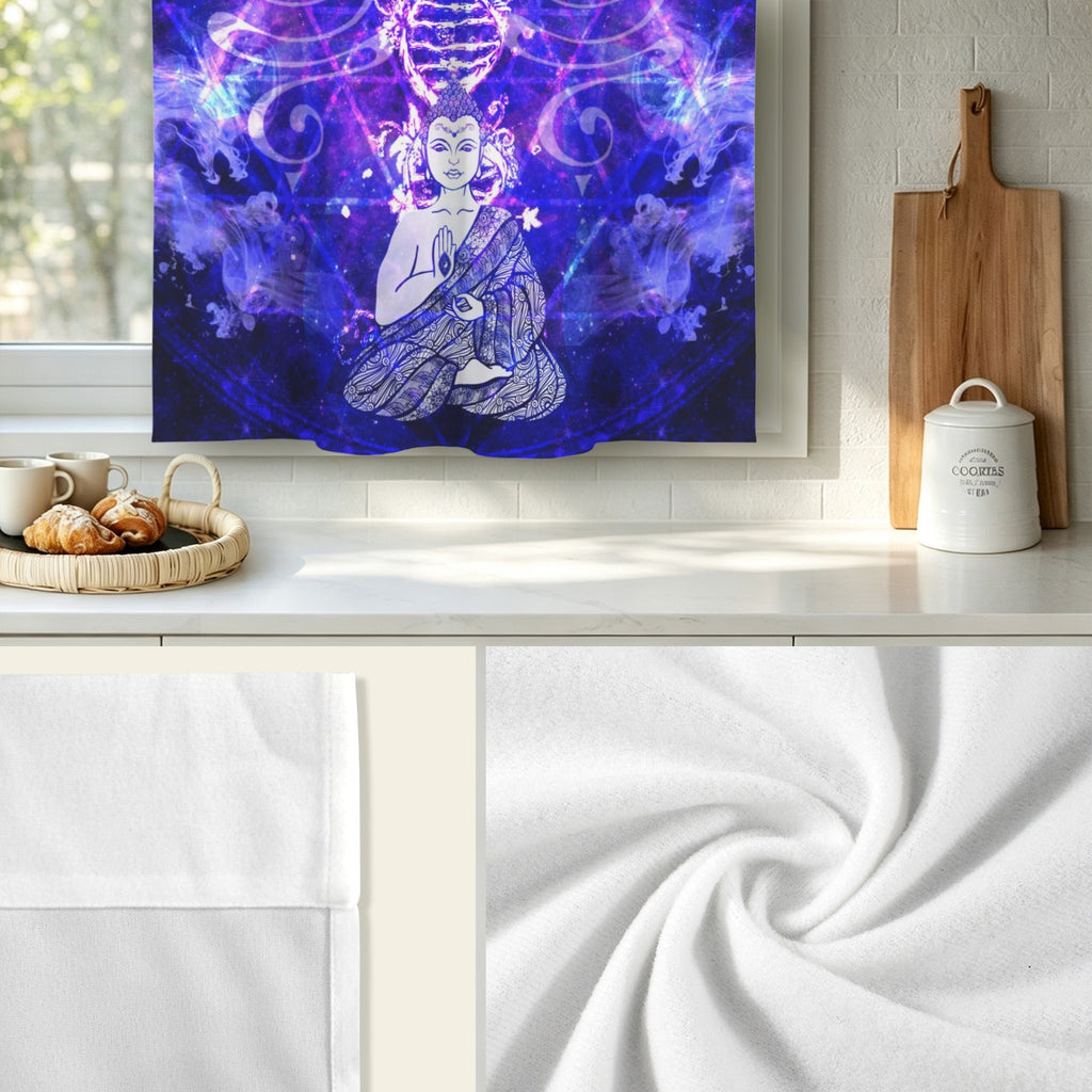 Katerina’s Dragon’s Eye Desires Buddha Meditations Window Curtain 27.6" x 39.4" ( 1 Piece ) | Ships from USA
