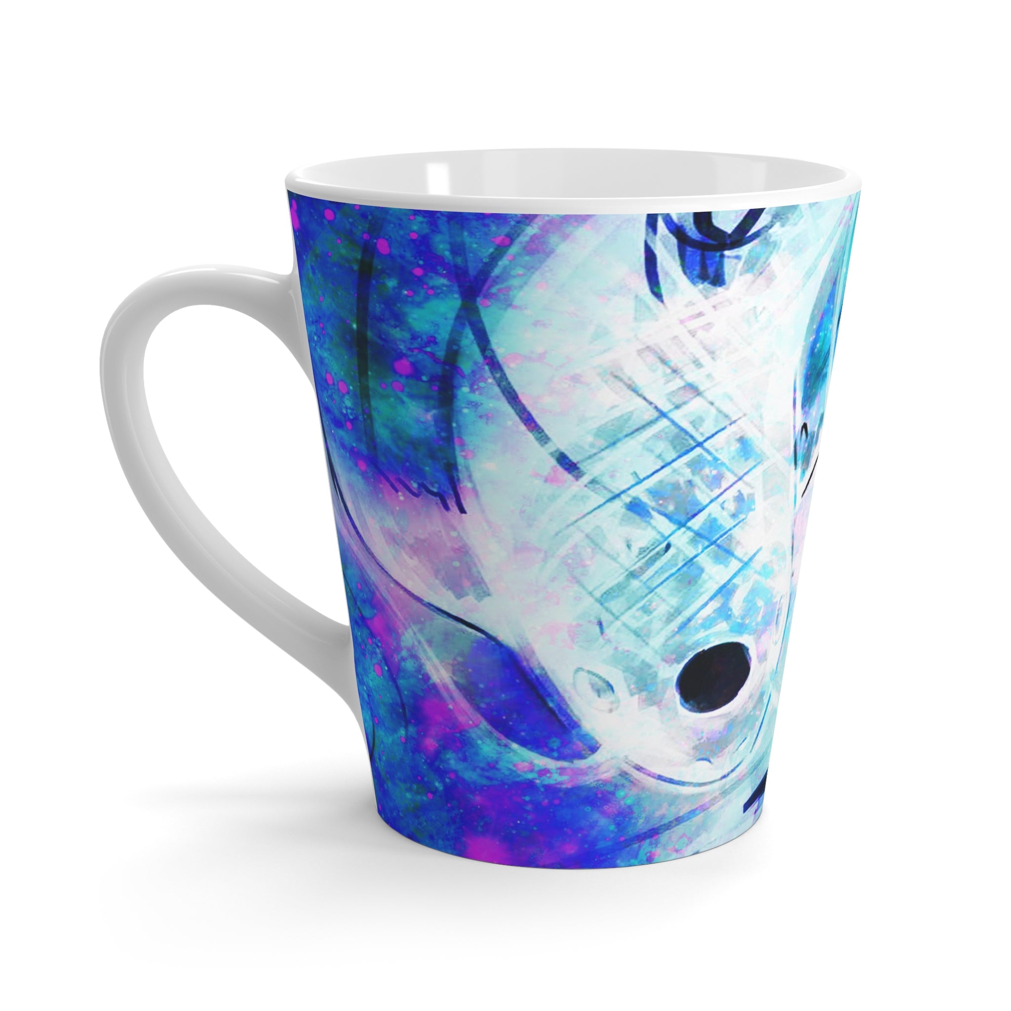 Amen Jin's Memories of Yesterday Desires Koi Dreams Latte Mug