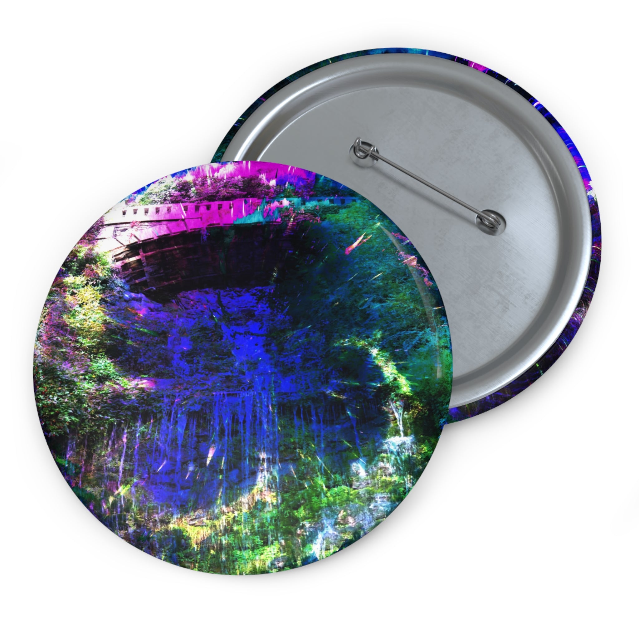 Creation's Eathereal Falls Pin Buttons