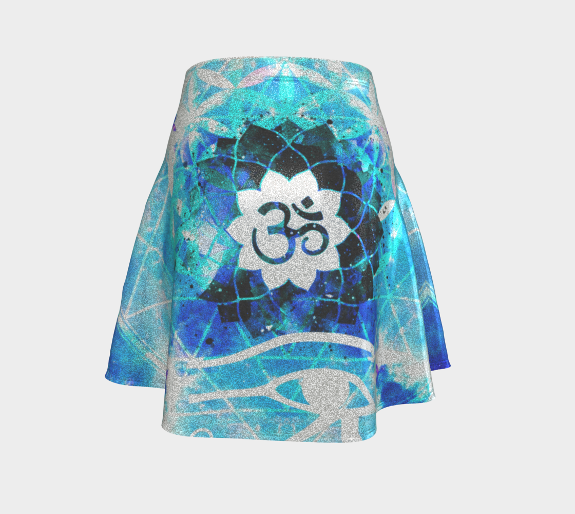 Amen Jin's Mandala of Dragon Fire Desires Fairy Om Meditations Flared Skirt