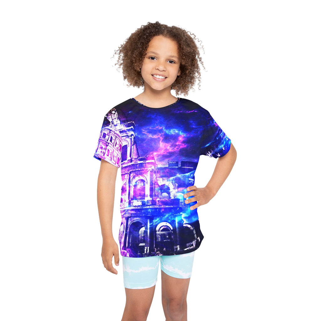 Amethyst Dreams of Roman Patterns Past Kids Sports Jersey