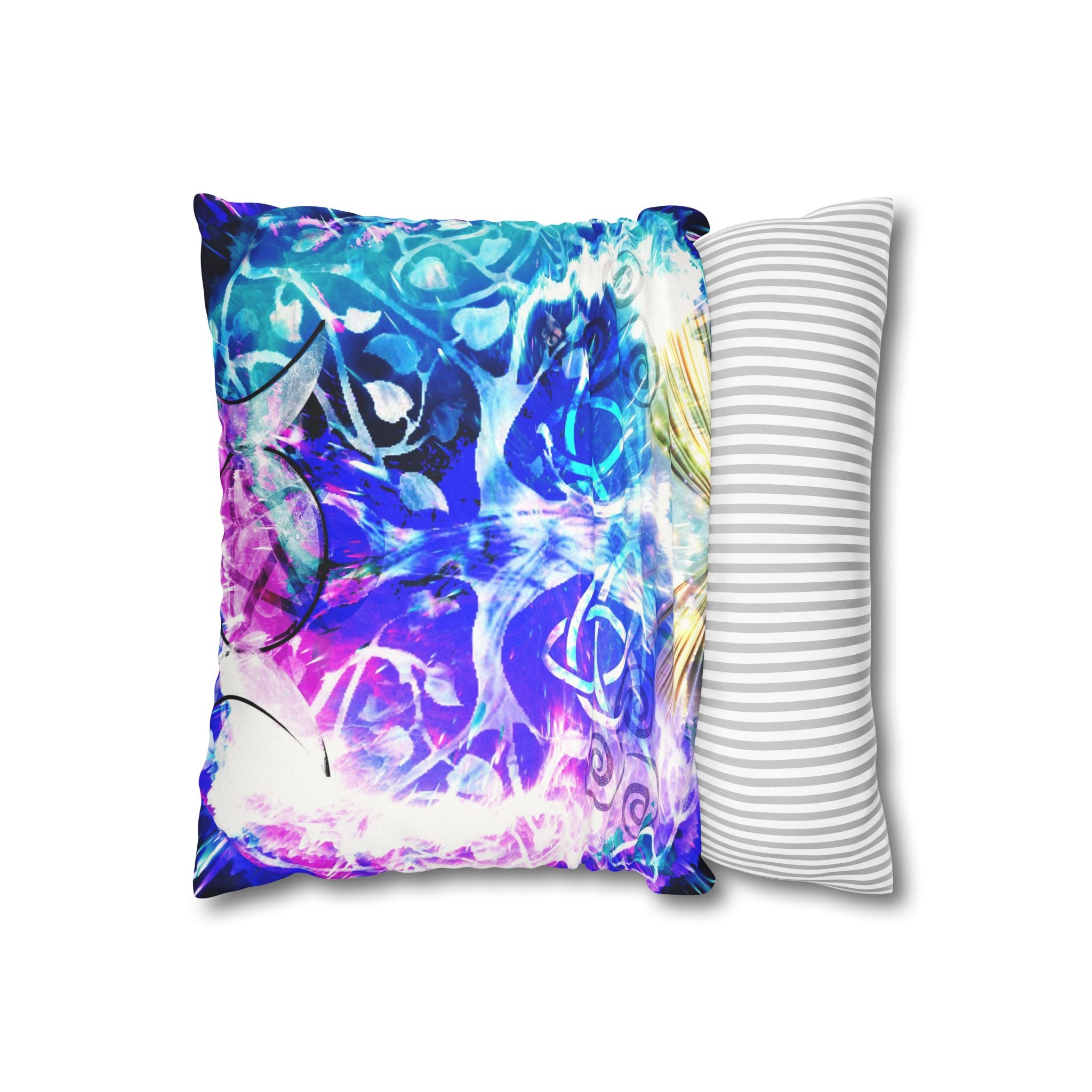Creation's Celtic Meditations Faux Suede Square Pillow Case
